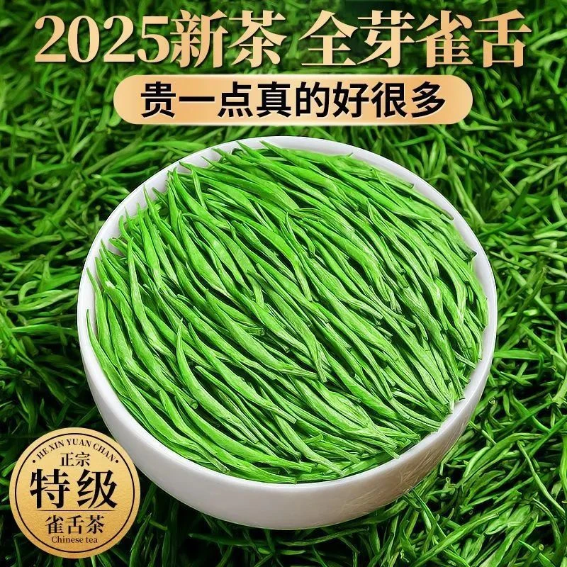 特级雀舌茶叶2025新茶明前嫩芽正宗贵州翠芽浓香型高级办公绿茶叶