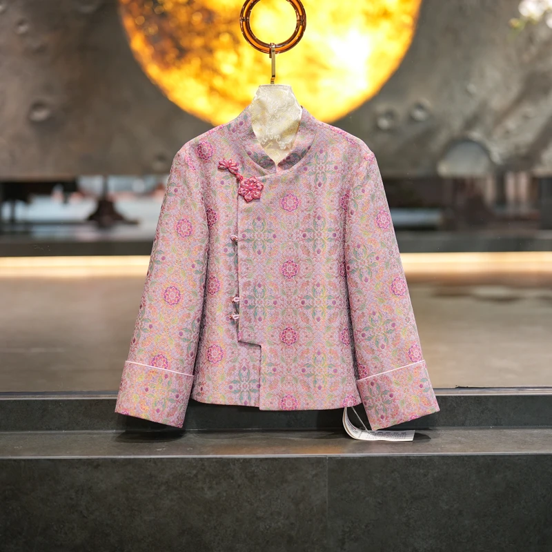 蓝大【风前絮】新中式桑蚕丝外套6708