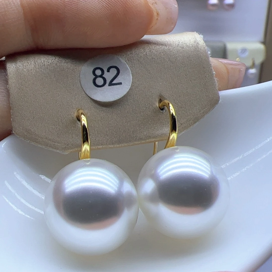 淡水珍珠耳饰银S925镶嵌