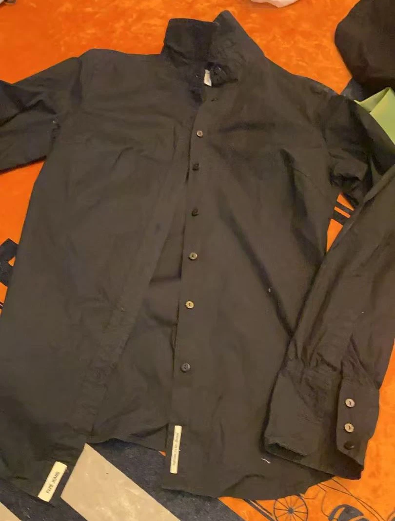 【特价不支持退换】潮流时尚休闲黑色长袖衬衣女款