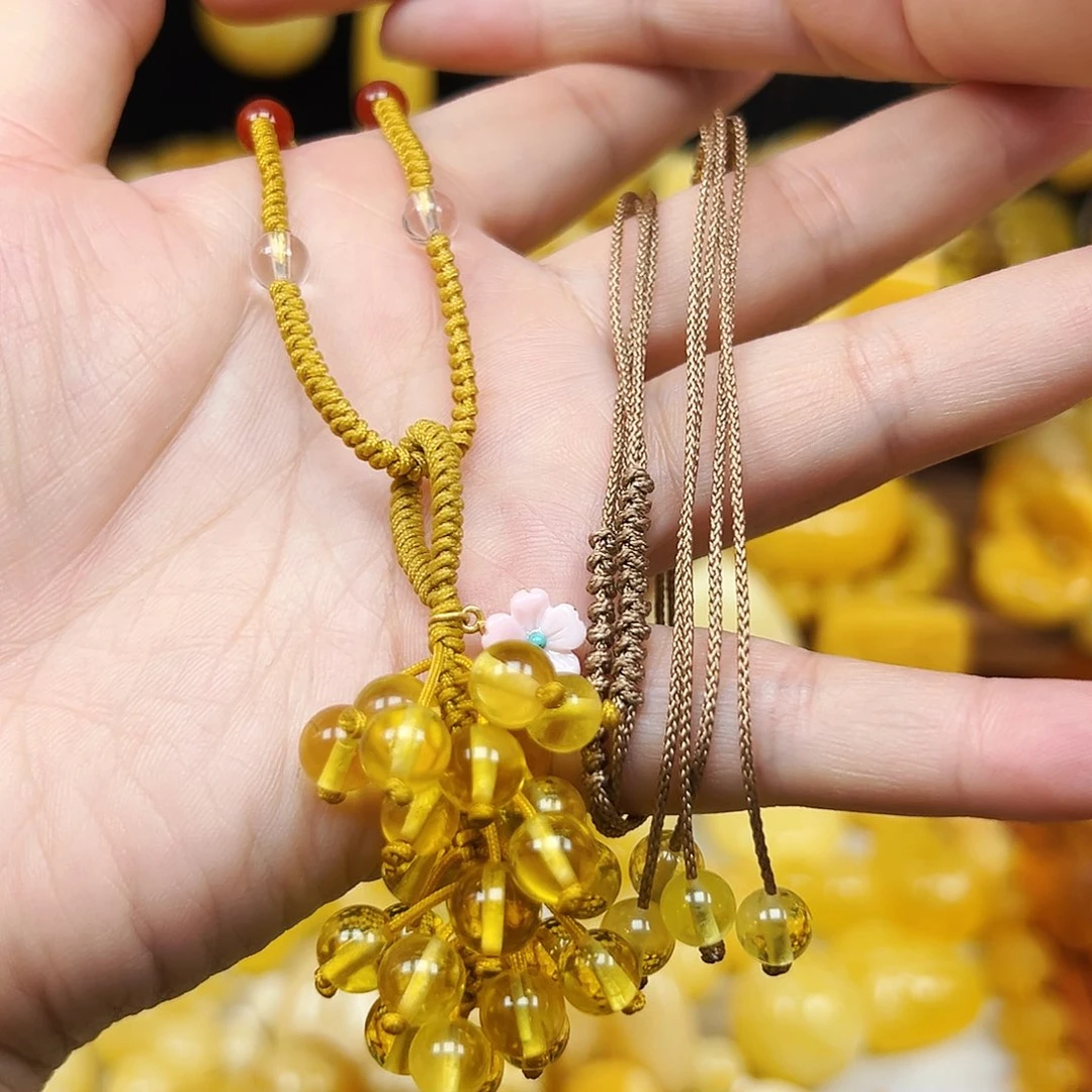 裸石琥珀未镶嵌金珀配饰