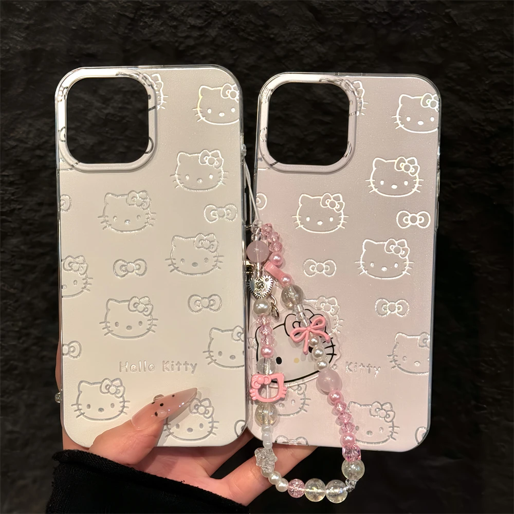 蝴蝶结kitty适用苹果16pro创意iPhone15手机壳imd羽纱华为p60荣耀