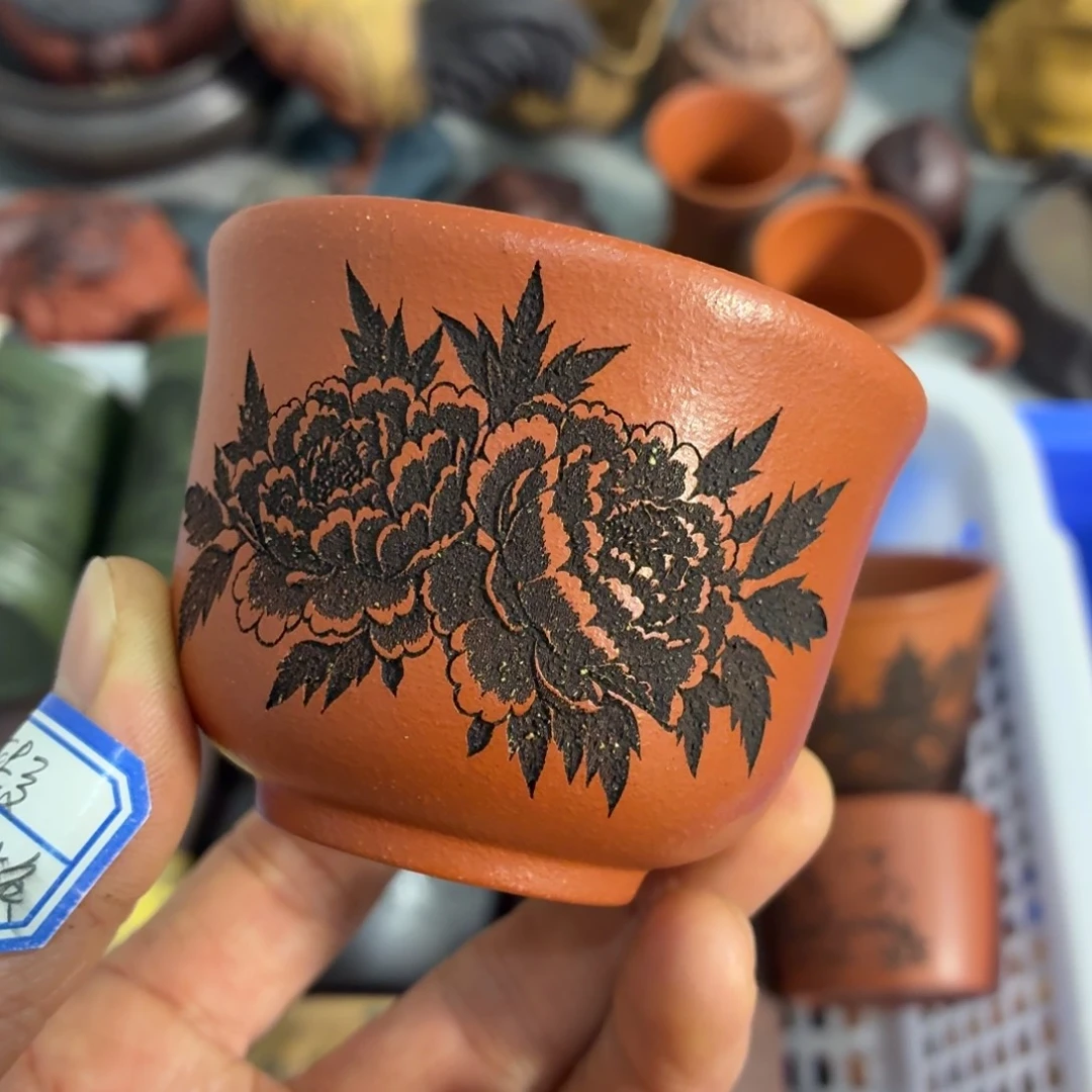 紫砂茶杯瑕疵不退不换介意勿拍