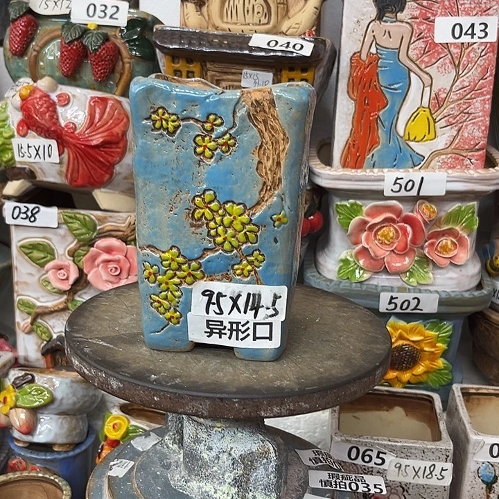 粗陶材质多肉花盆