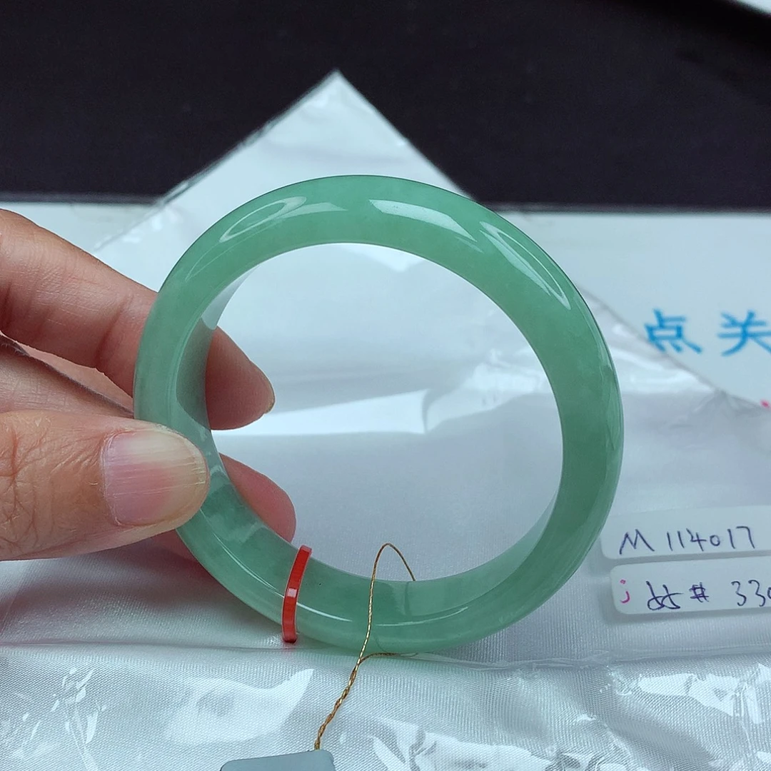 翡翠未镶嵌手镯55圈4017