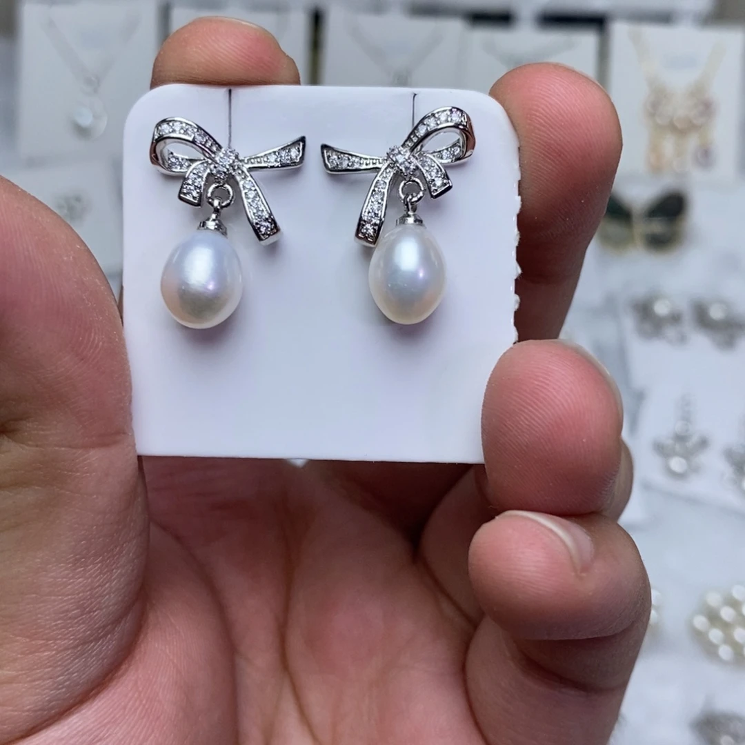 未镶嵌淡水珍珠耳饰