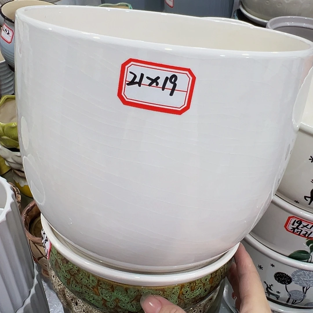 外贸尾单陶瓷花盆凑单10米包邮