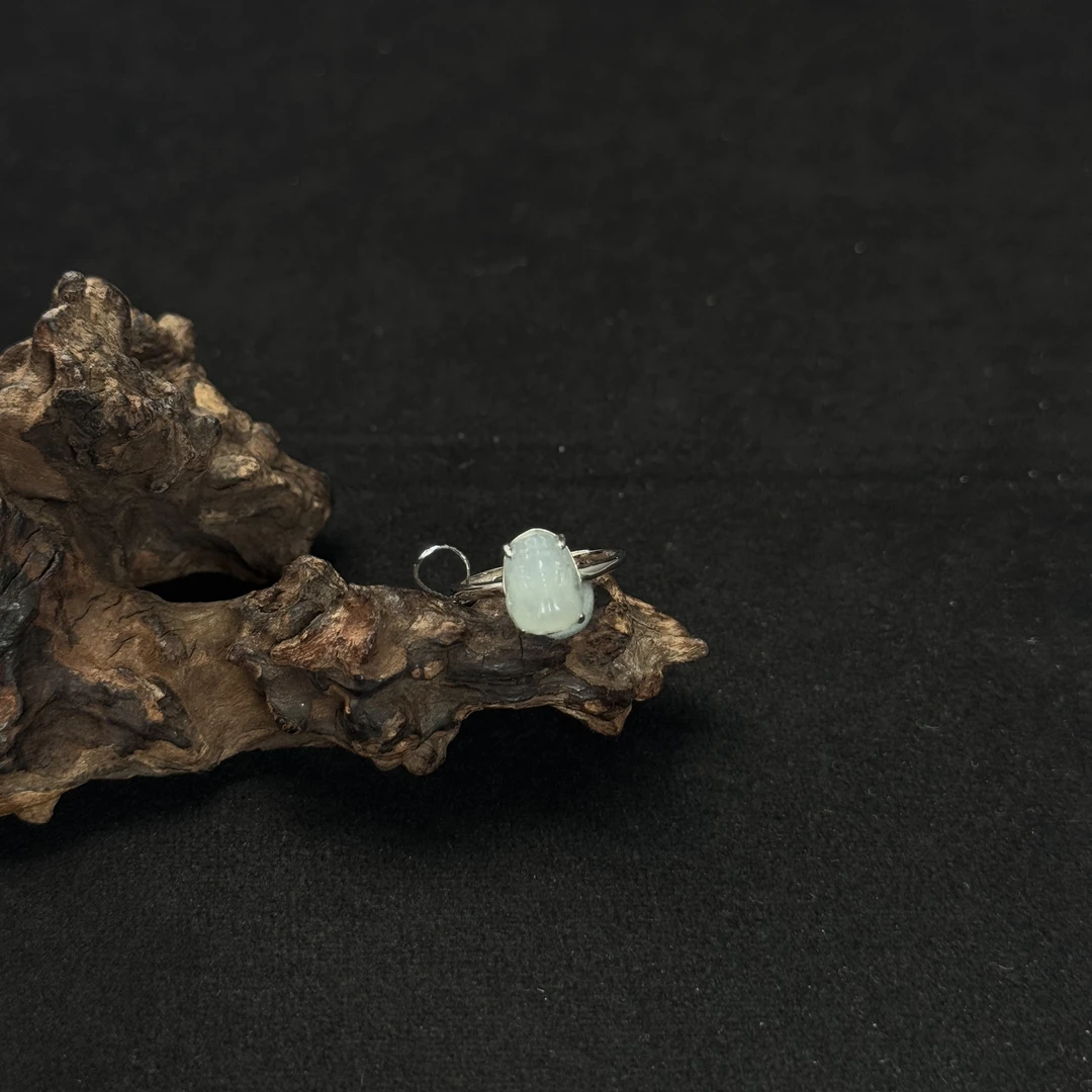 【诚翠拍品第九十九期午】翡翠72戒指BYT70093银