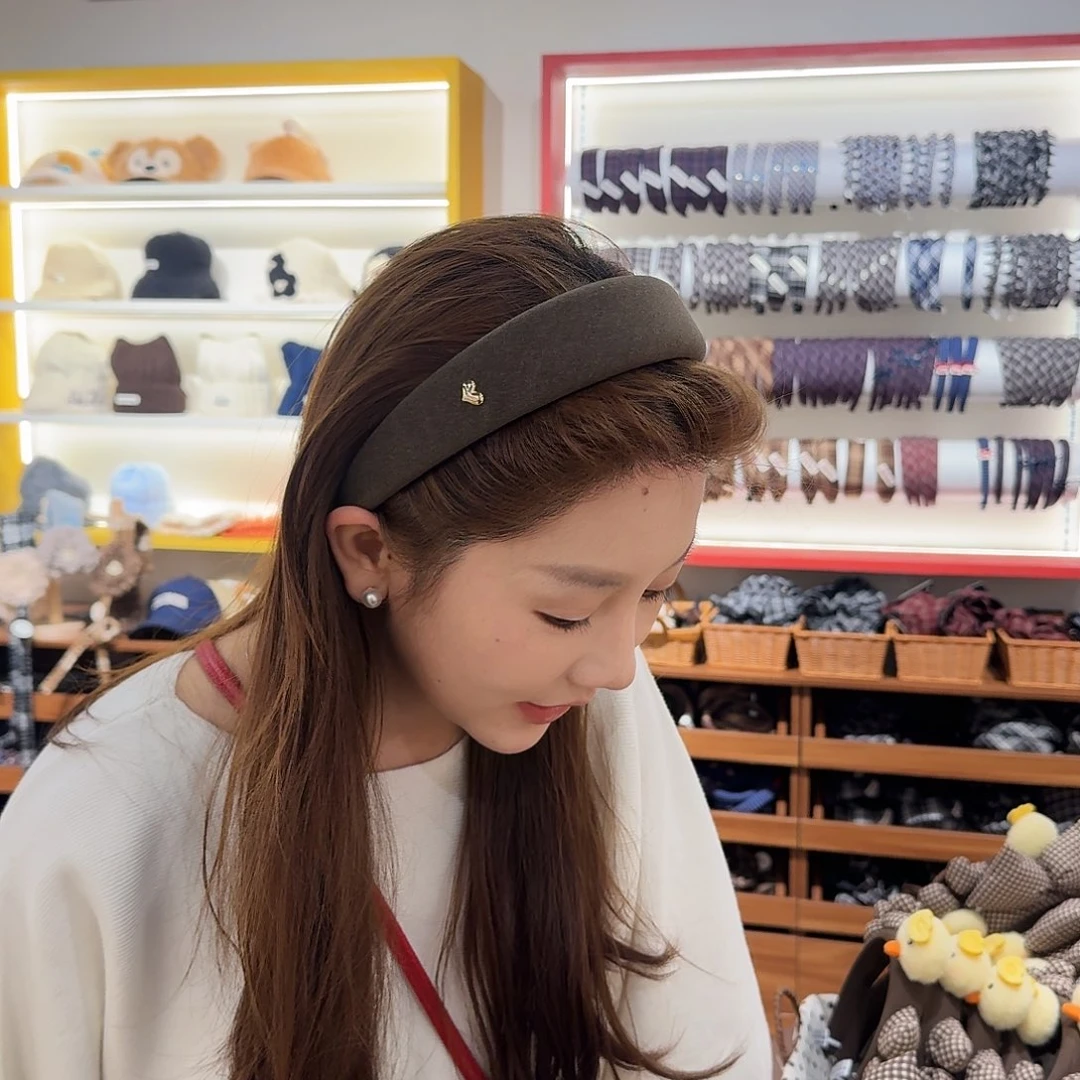 布艺非金属发箍爱心