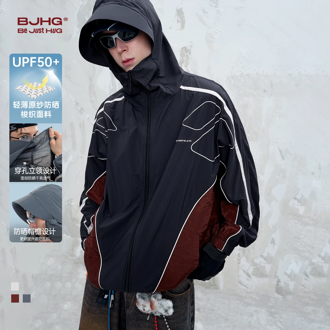 BJHG不计后果户外UPF50+轻薄防晒服外套男夏季速干凉感透气防晒衣