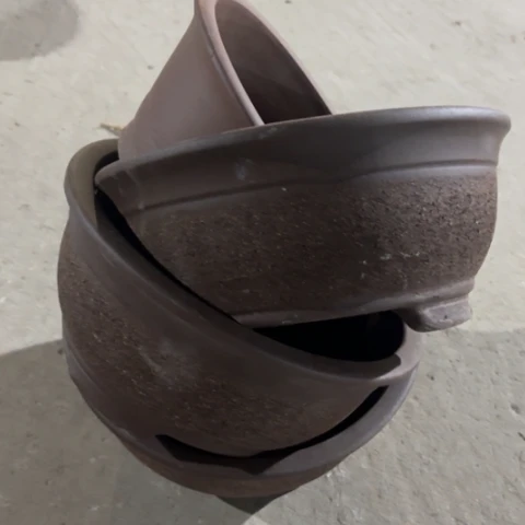 紫砂花盆60-4。