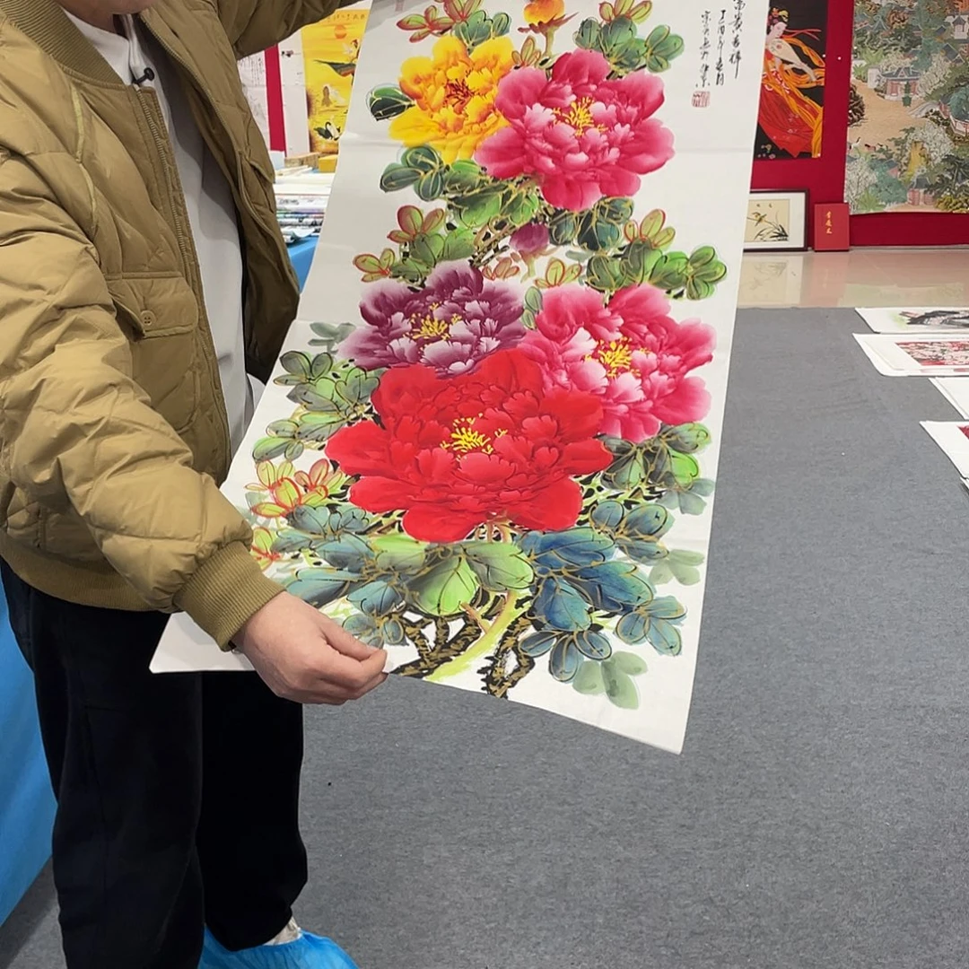 国画今天上午国画作品展示