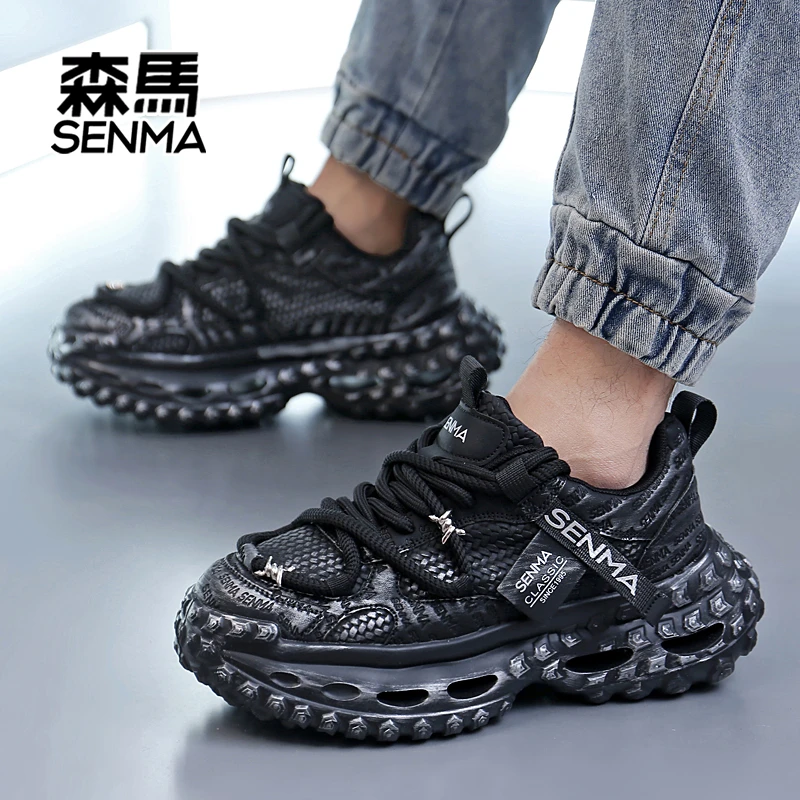 SENMA森马男鞋百搭跑鞋时尚百搭休闲运动鞋潮流老爹鞋男士潮鞋