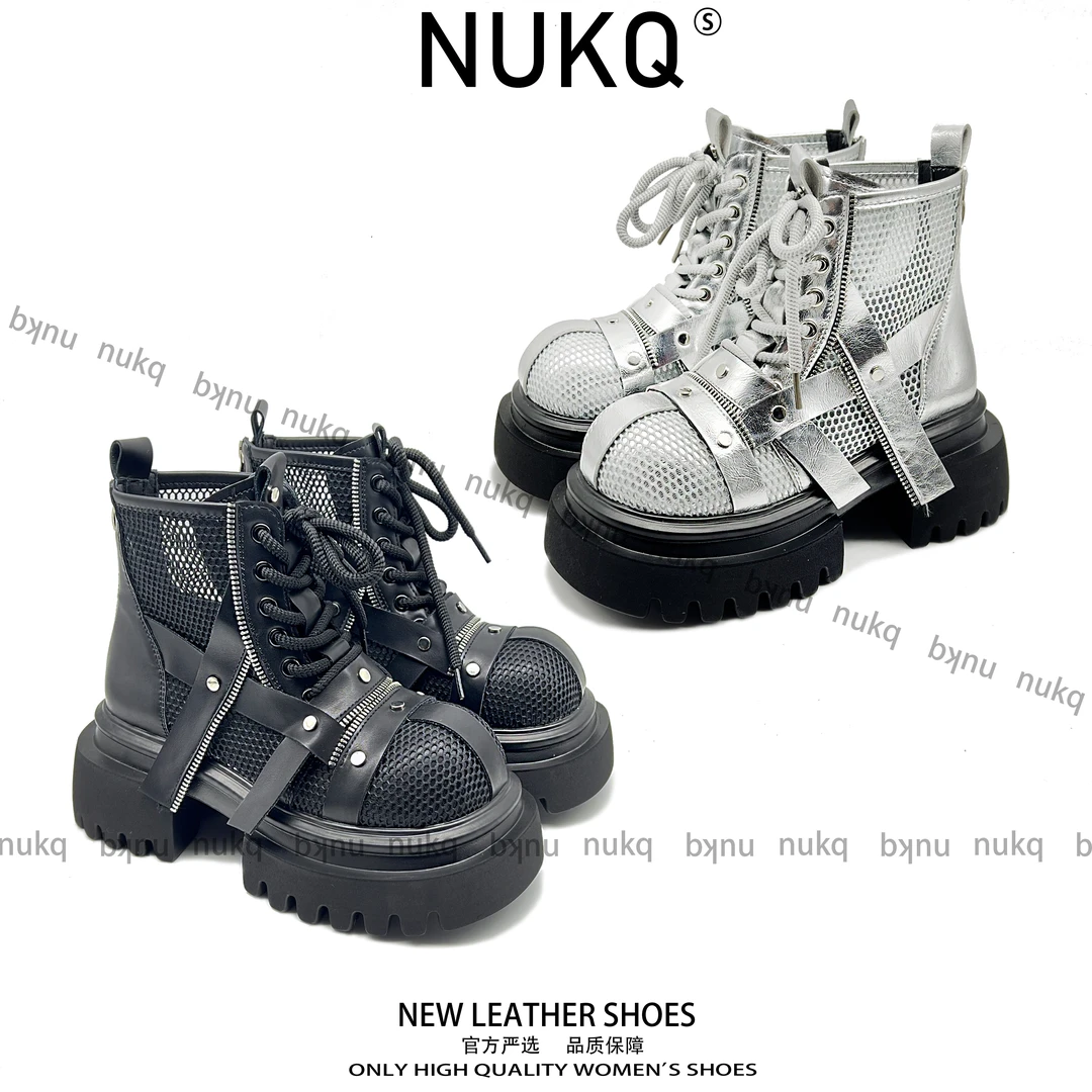 【NUKQ】  高跟厚底 时尚百搭夏季休闲设计师鞋
