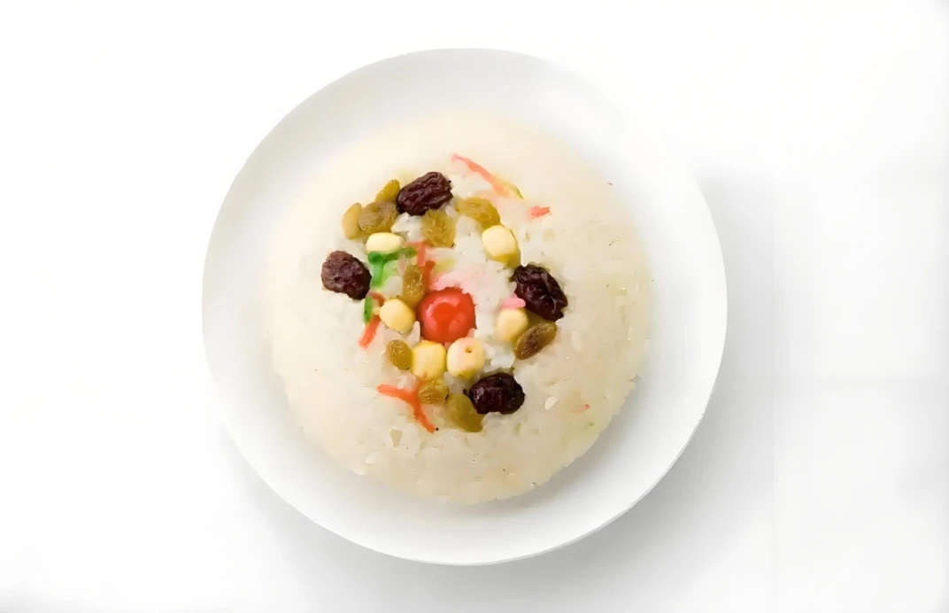 苏州乌米八宝饭  乌米八宝饭年夜饭必备 豆沙馅上面铺满八大果仁