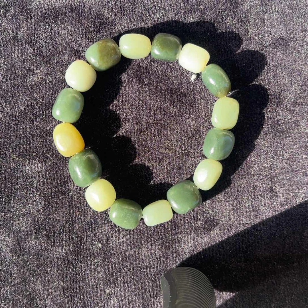 和田玉未镶嵌手链