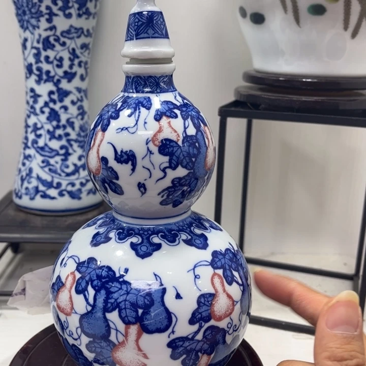 景德镇陶瓷花瓶摆件瑕疵