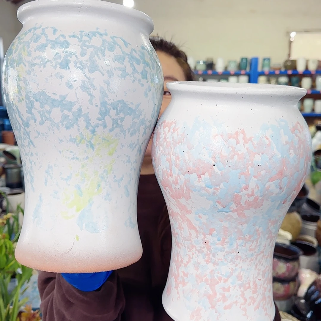 紫砂花盆高28口15