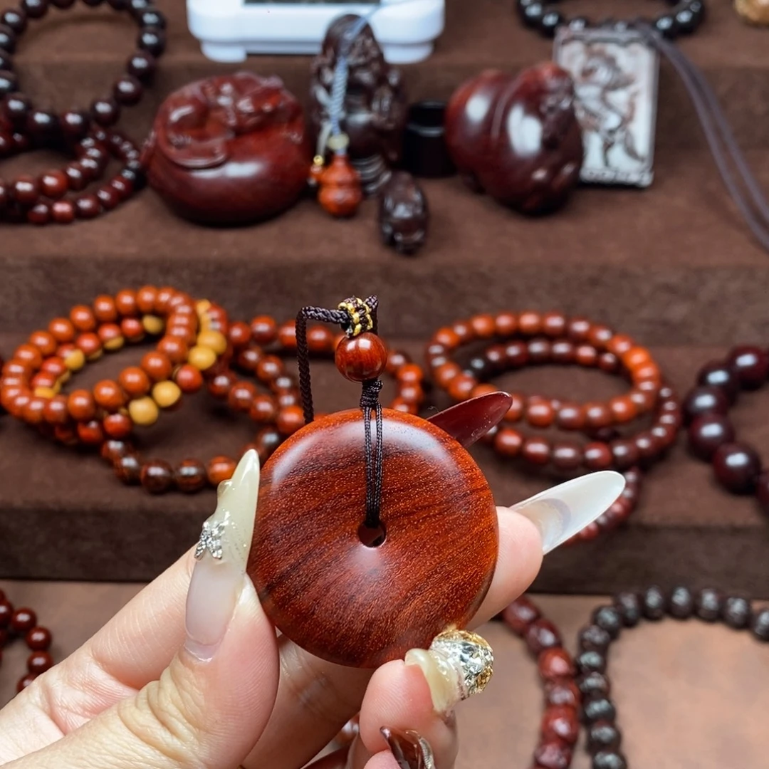 榕***）檀香紫檀（小叶紫檀）4.0平安扣