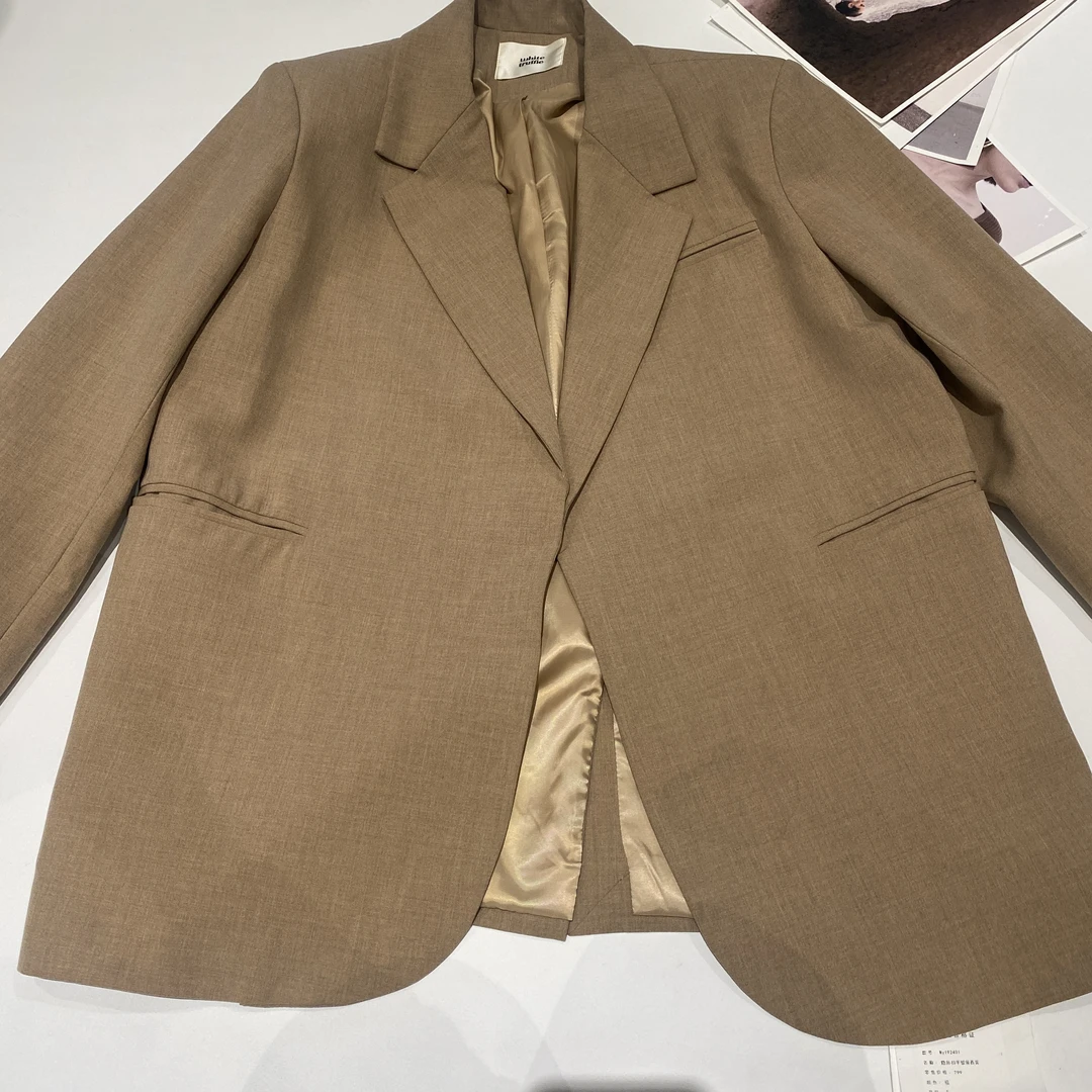 RRROSE隐形扣平驳领西装