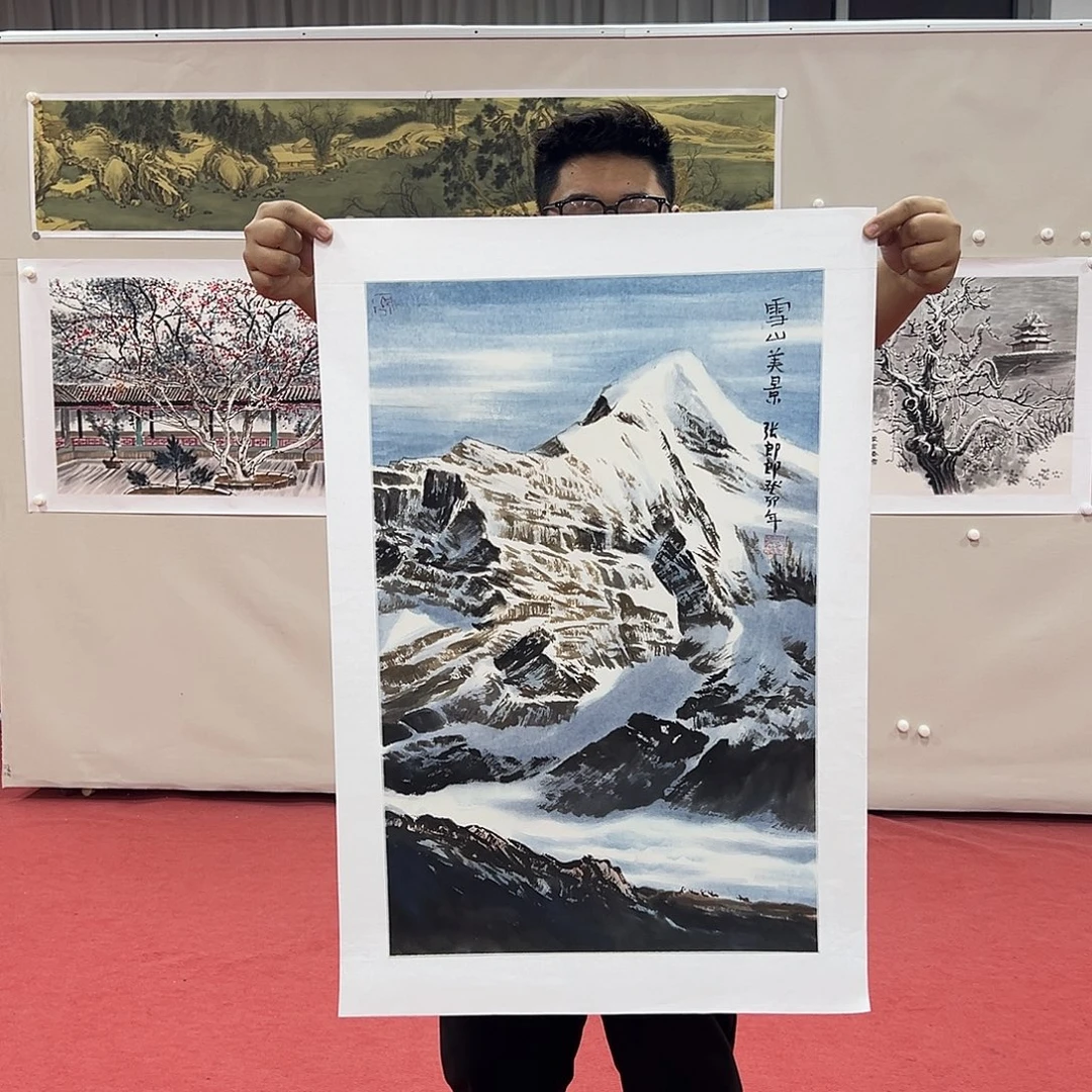 国画张郎郎老师艺术精品