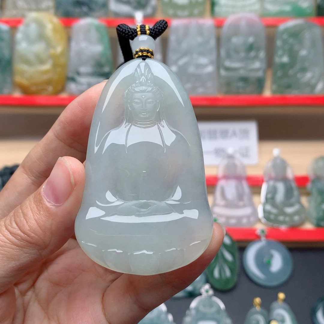 翡翠颈饰未镶嵌烈****6素衣