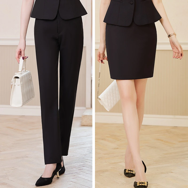 【单裤子-单裙子】春夏新款时尚裤子女神范商务面试正装西裙