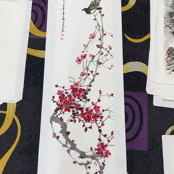 国画四尺对开作品一幅
