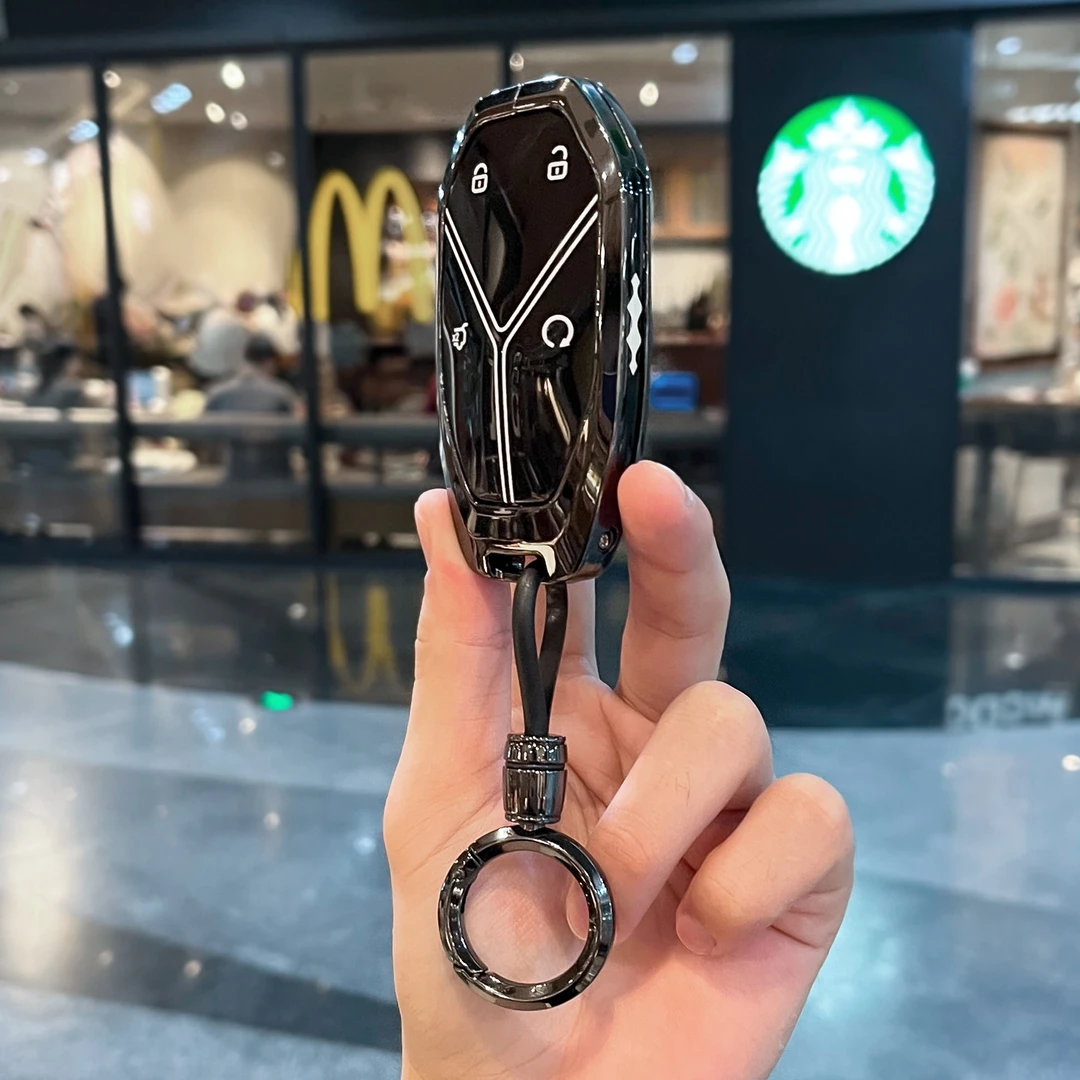适用于比亚迪方程豹钥匙套豹5钛7豹五豹8豹3钛三车七高档壳扣男女