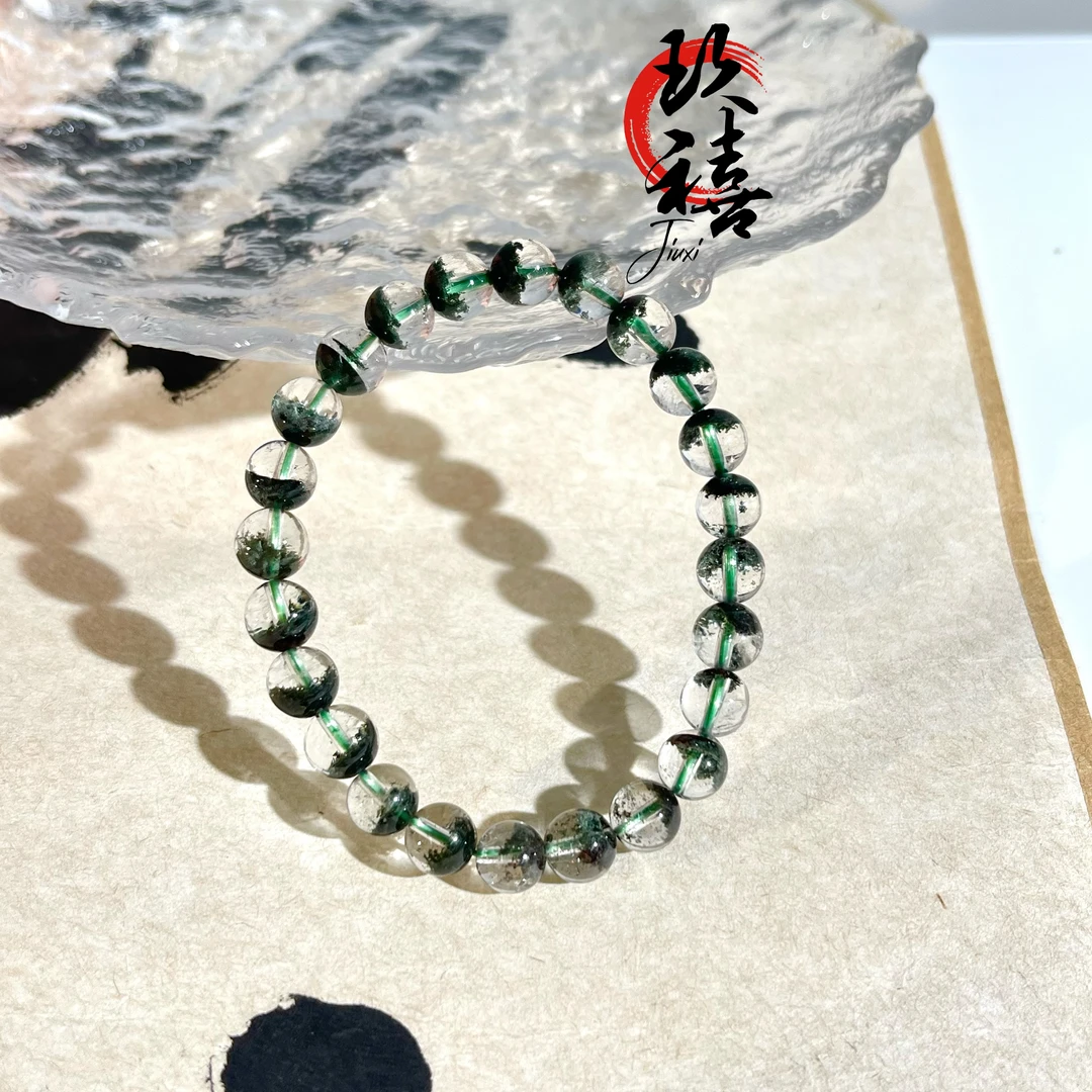 【二妹推荐】半盆绿幽灵单圈手串 0324 A32204504 多样性发一