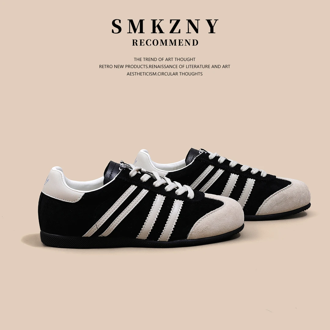 真皮阿甘德训鞋女2025秋季新款百搭爆款轻便休闲运动板鞋CD10-32