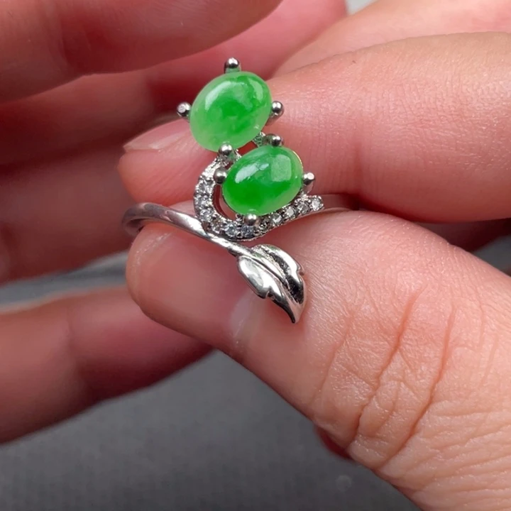 翡翠未镶嵌戒指缅甸天然翡翠