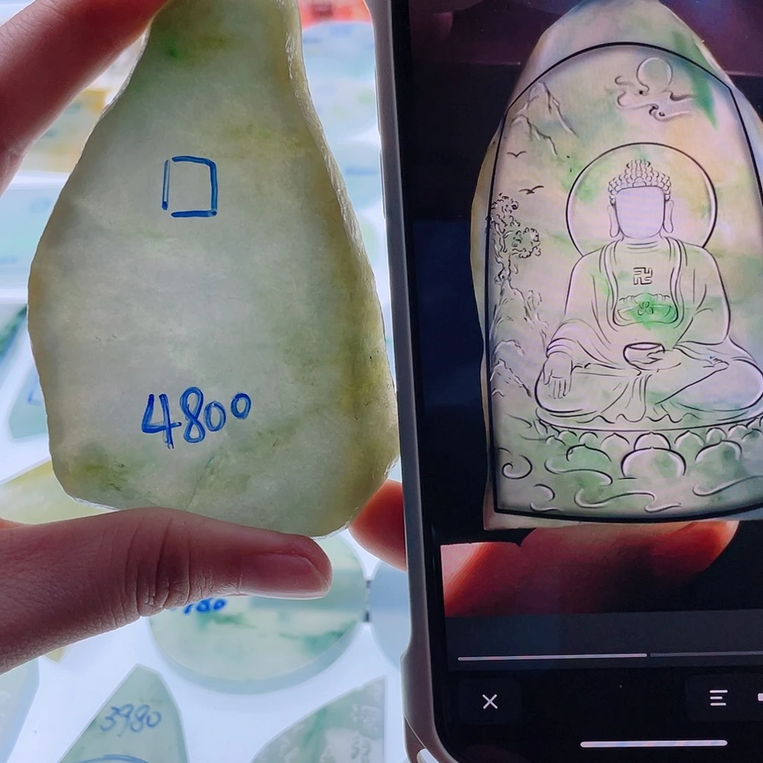 定制翡翠未镶嵌天然