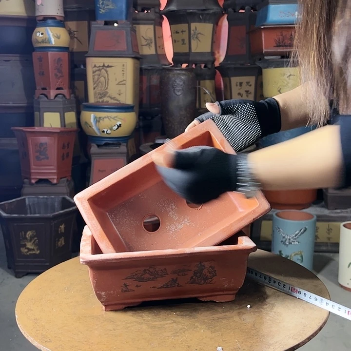 26-26红色马槽花盆花盆花盆花盆