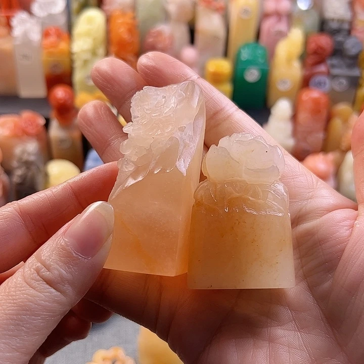 昌化石印石狐**姐手工定制刻字定制