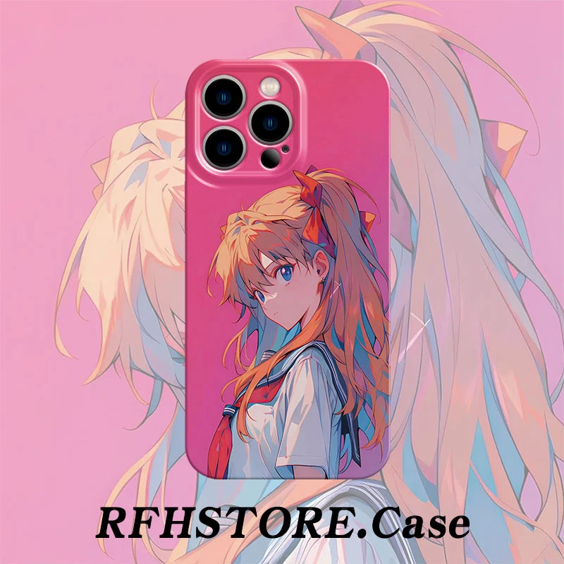 创意美少女明日香适用iPhone17/16pro菲林手机壳华为vivoppo小米