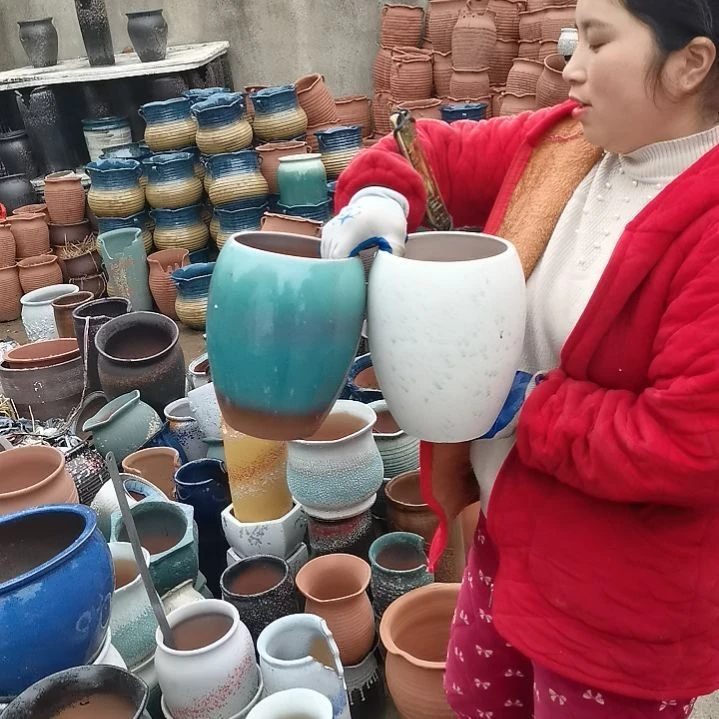 红陶口16高20瑕疵两个