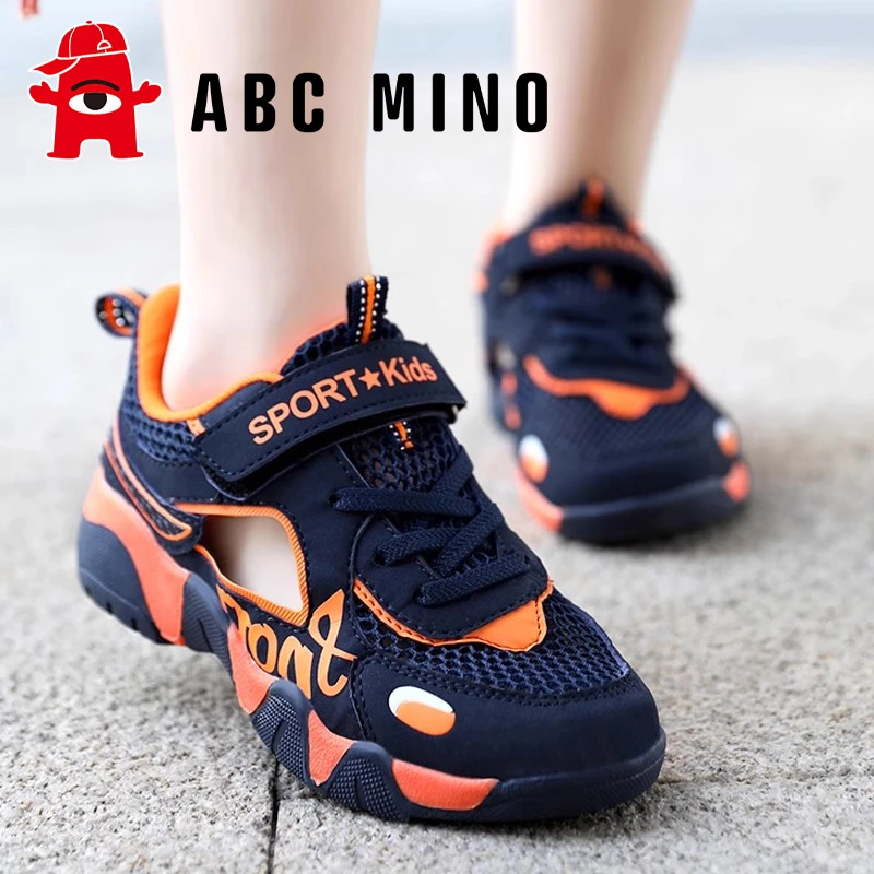 ABC MINO童鞋男童凉鞋夏季2025新款儿童透气运动网鞋中大童沙滩鞋