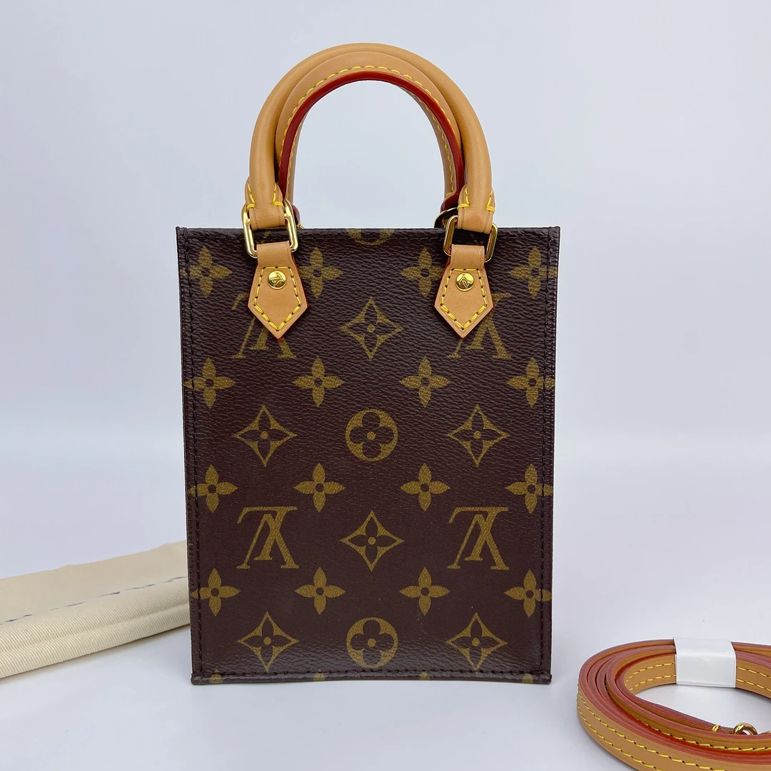 95新 LouisVuitton/路易威登 lv棕色老花琴谱单肩包底14芯片 m028