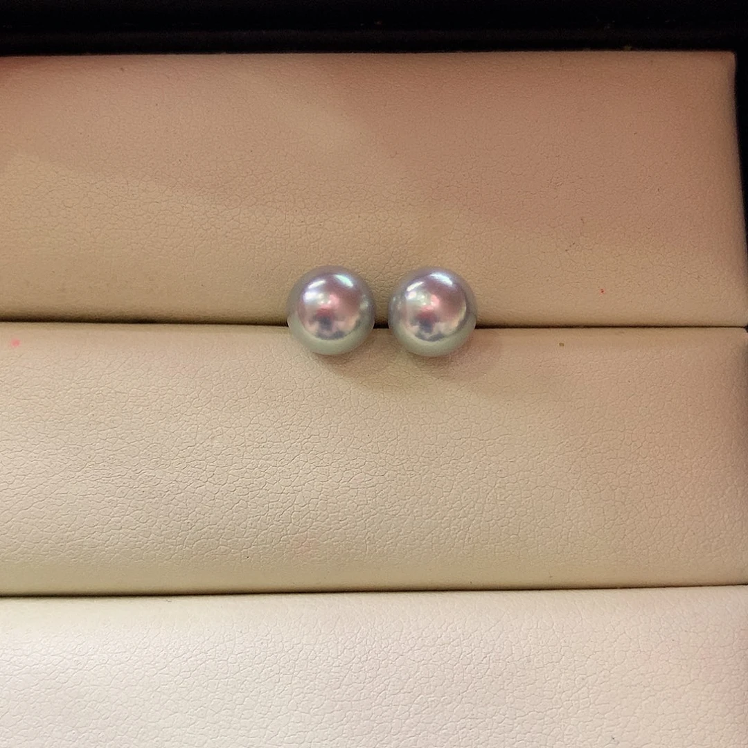 海水珍珠耳饰18K金镶嵌