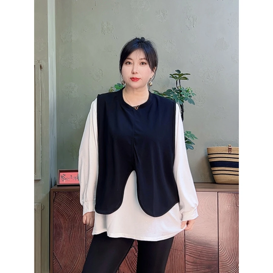 【胡小肥】O宽松大码上衣套装6989显瘦气质时尚百搭简约高级感春季