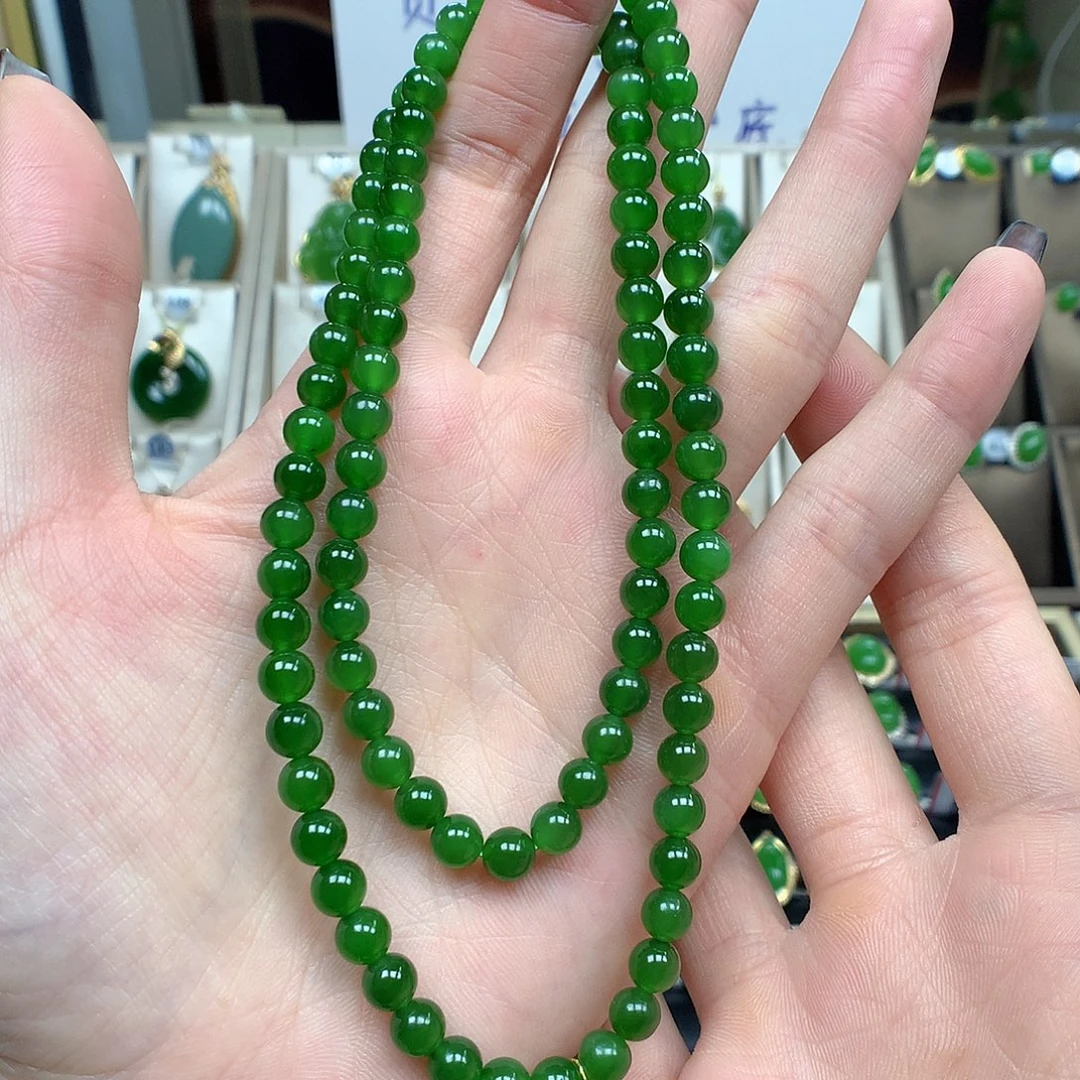 和田玉未镶嵌颈饰5.5