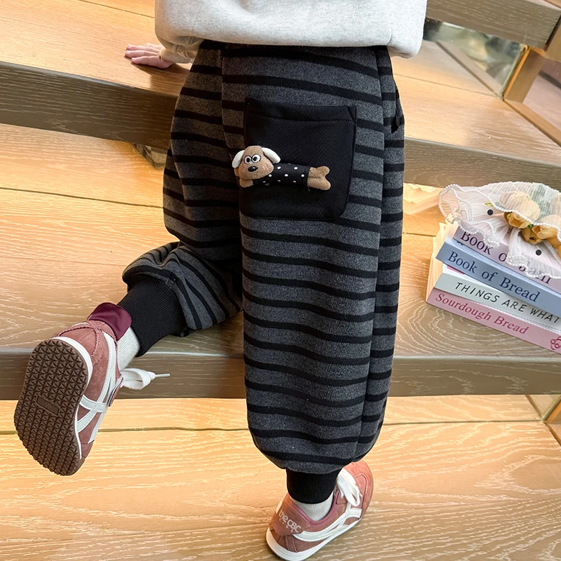 新疆西藏包邮女童裤子秋冬2025新款儿童洋气冬装宝宝加厚一体绒冬