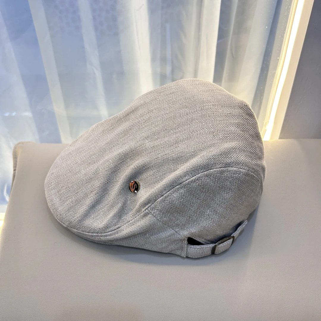 休闲风帽子棉麻老钱风复古韩版女士日系带标前进帽百搭夏季