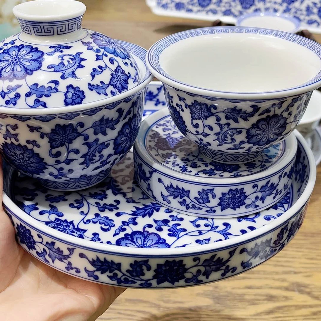 盖碗陶瓷景德镇陶瓷工厂福利价