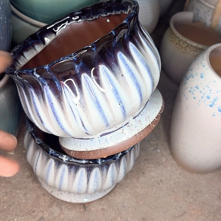 紫砂花盆微瑕花盆处理来啦