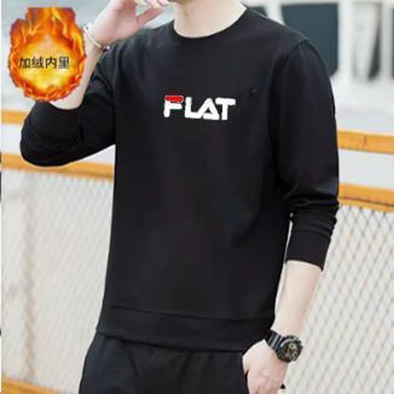 【官方正品】裴乐旗舰新款官方菲乐卫衣男秋冬加绒宽松长袖圆领运