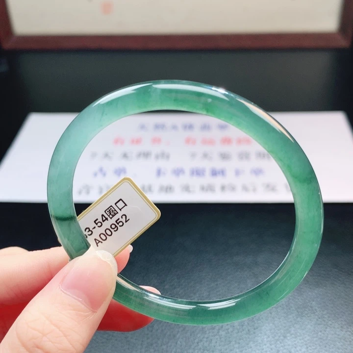 翡翠未镶嵌手镯翡翠手镯95