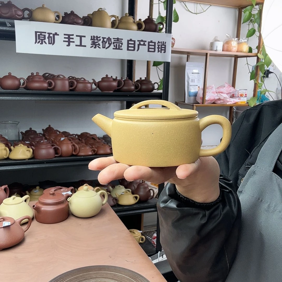 紫砂茶壶人****性黄金段汉瓦壶