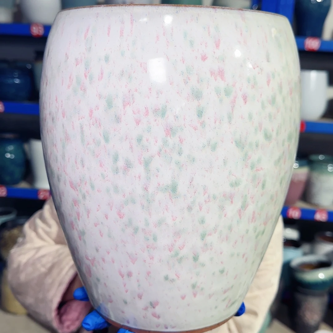 紫砂花盆高28口20